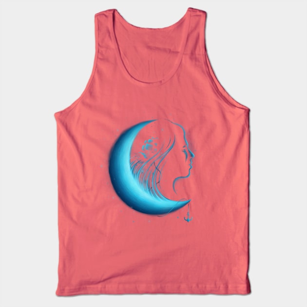 Moonlight Grace Tank Top by enkeldika2